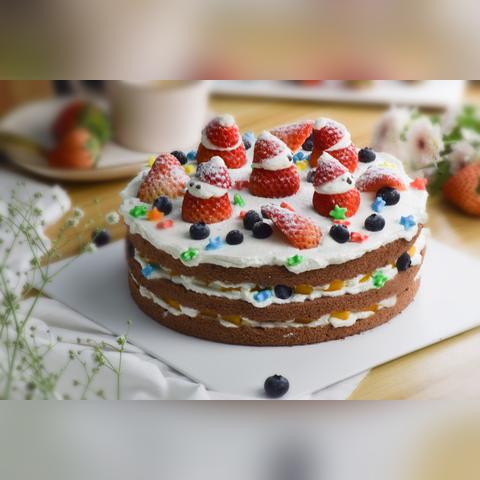 梦幻粉调，打造生日蛋糕的童话背景