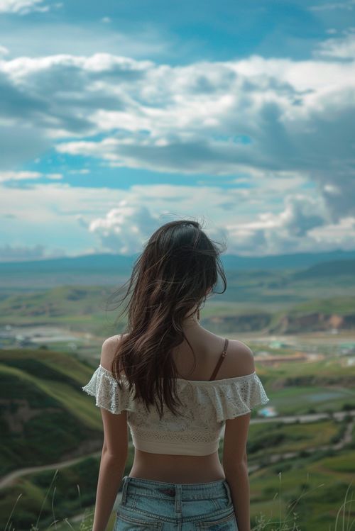 好看的拍照背景图女生